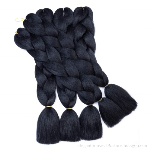 Free sample expression braiding hair 82 inches prestretched jumbo braid x pression hair braiding extensions